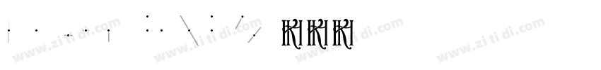Kh ABC TEXT 12字体转换